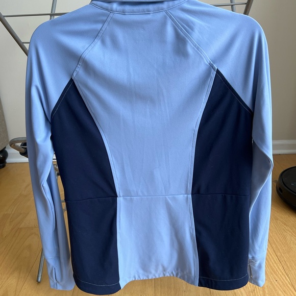 Lou & Grey Light Blue and Navy Zipup - Picture 4 of 4